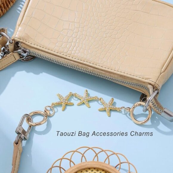 NWOT - Gold Starfish Bag Extender Keychain - Picture 3 of 11